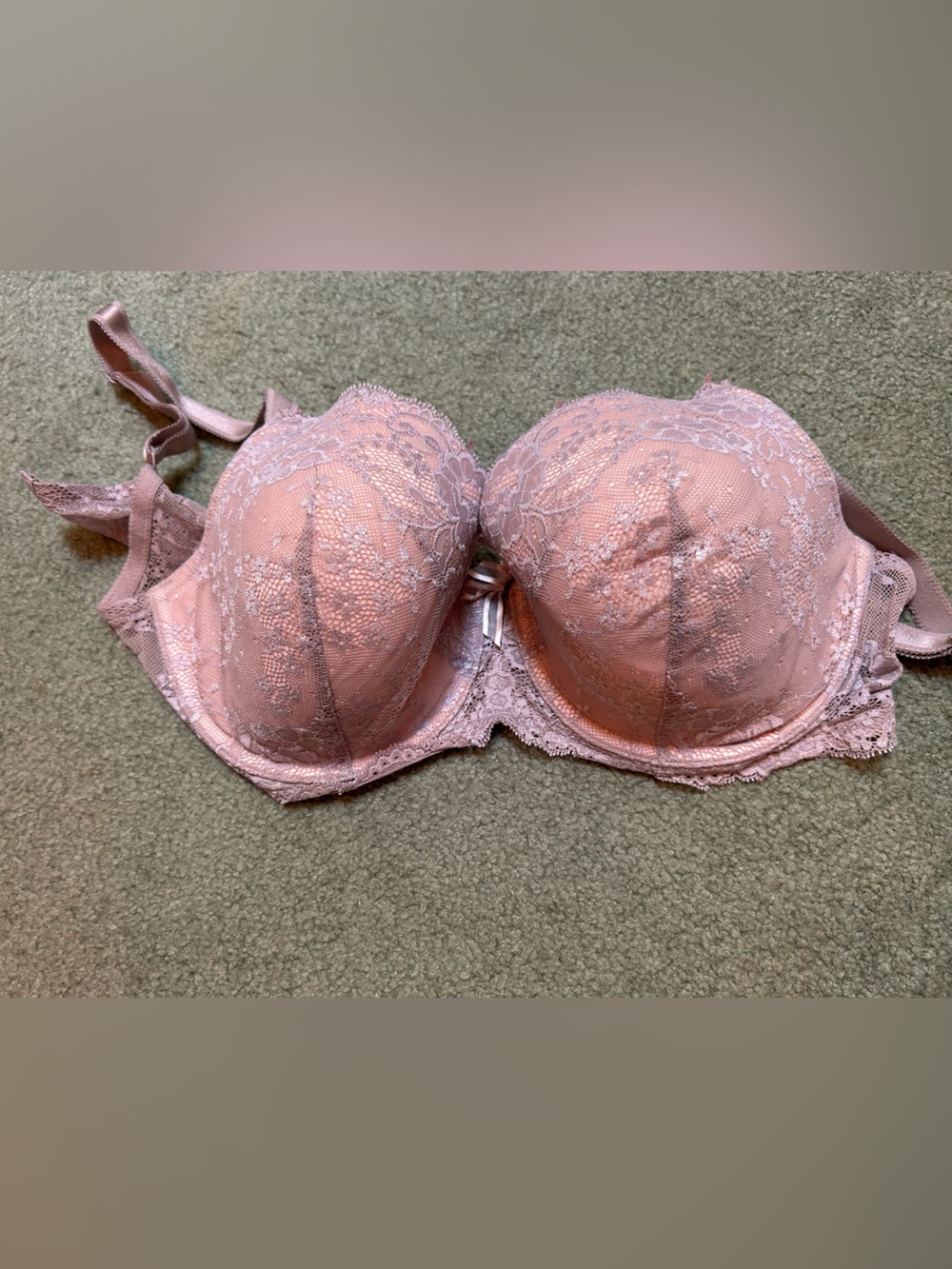 Victoria's Secret Dream Angels Full Coverage Lined Lace Bra-38DD Pink